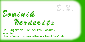 dominik werderits business card